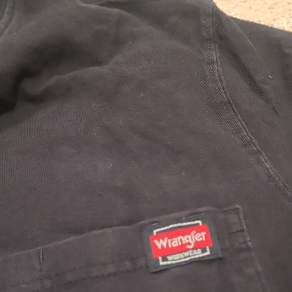 Wrangler Workwear Men's Black T-Shirt Size Medium 100%cotton - Picture 4 of 7